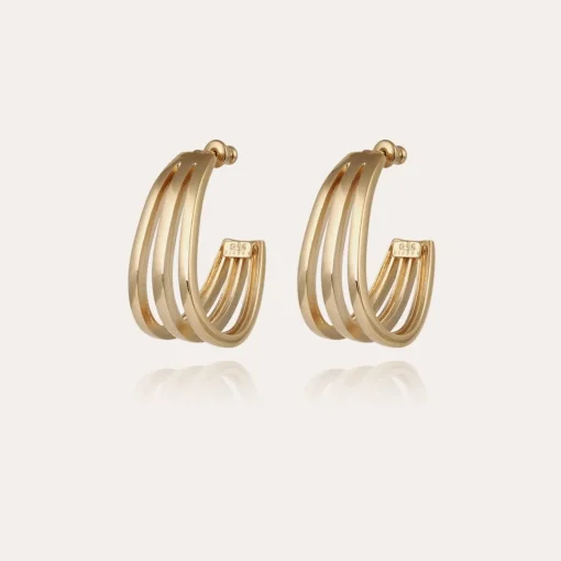 Cerceau earrings gold