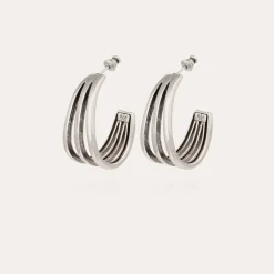 Cerceau earrings silver