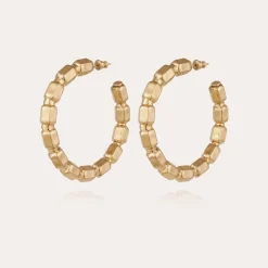 Colombus hoop earrings gold