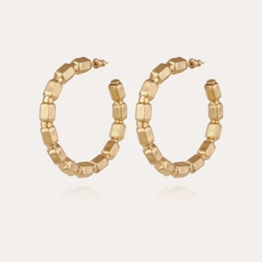 Colombus hoop earrings gold