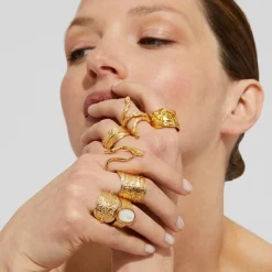 Compression ring gold