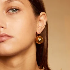 Comète earrings large size gold