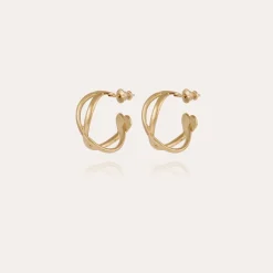 Destinee hoop earrings gold