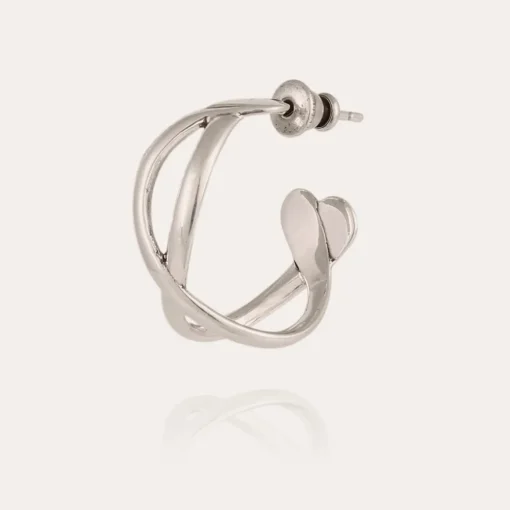Destinee hoop earrings silver