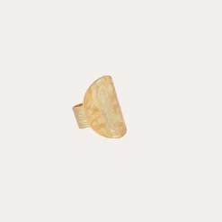 Diva curved ring gold