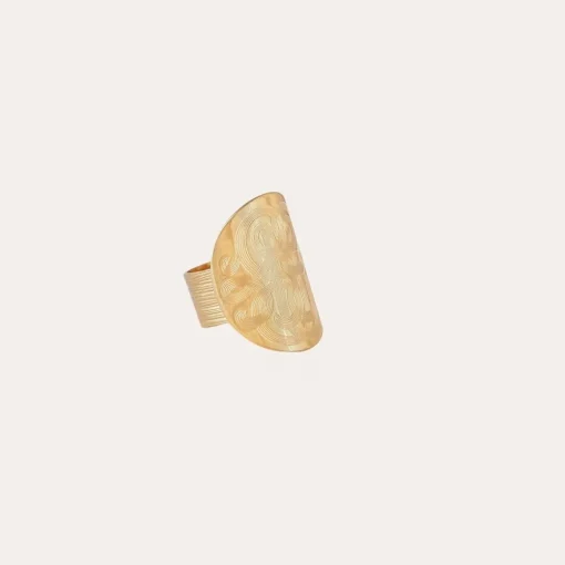 Diva curved ring gold