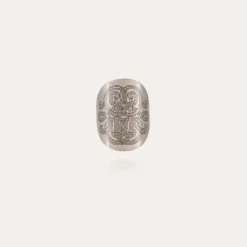 Diva curved ring silver