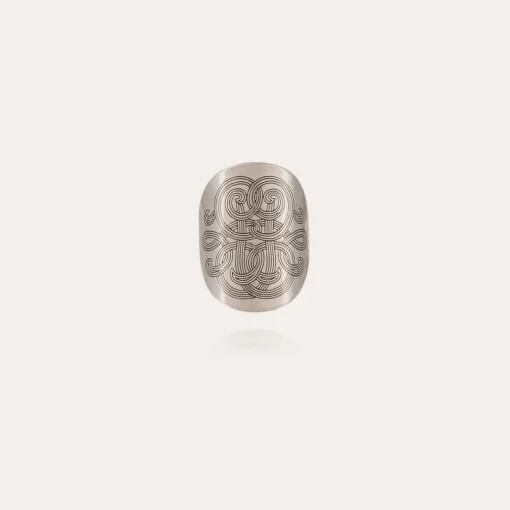 Diva curved ring silver
