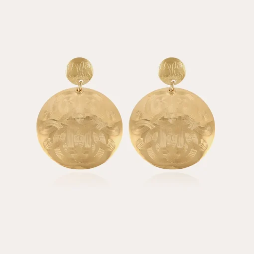 Diva earrings large size gold