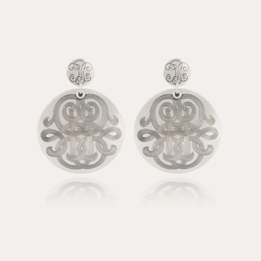 Diva earrings large size silver