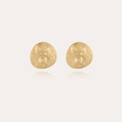 Diva studs earrings small size gold