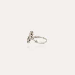 Duality Scaramouche ring silver