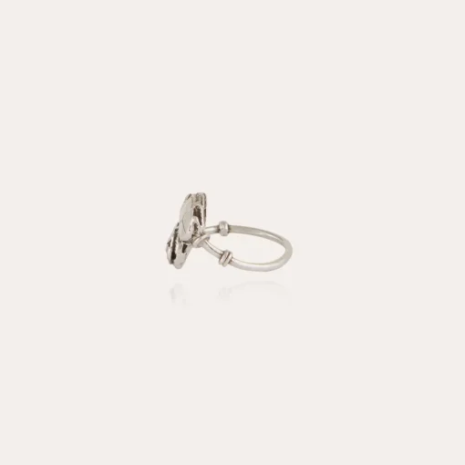 Duality Scaramouche ring silver