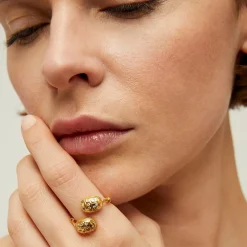 Duality Scaramouche ring gold - Zirconia