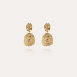 Eclipse earrings small size gold