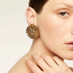 Eclipse Moon earrings gold