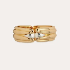 Ecume bicolor bracelet gold
