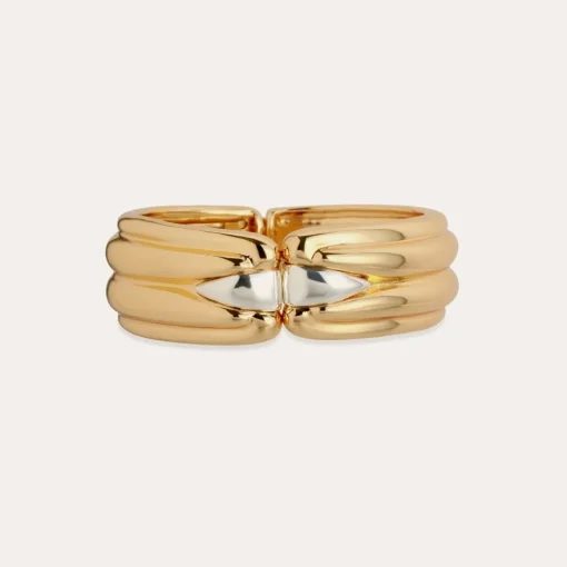 Ecume bicolor bracelet gold