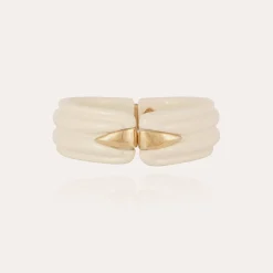 Ecume bracelet acetate gold - Ivory