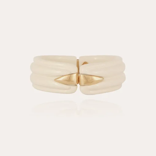 Ecume bracelet acetate gold - Ivory