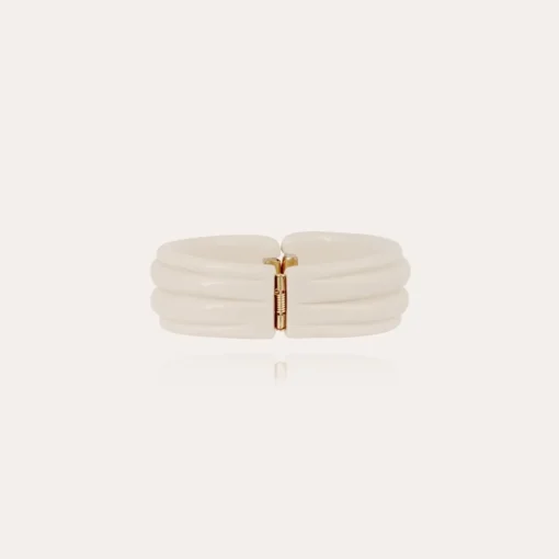 Ecume bracelet acetate gold - Ivory