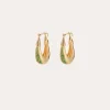 Ecume earrings gold - Emerald - Capsule The Precious
