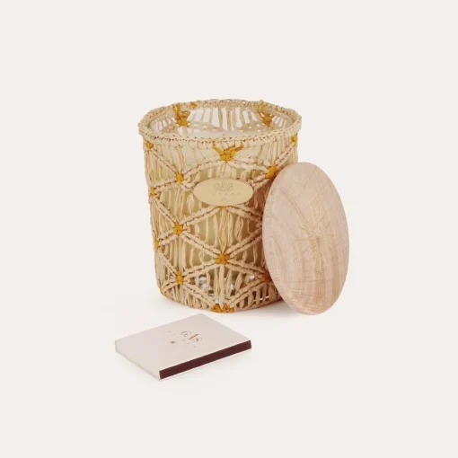 Ensoleille moi candle raffia