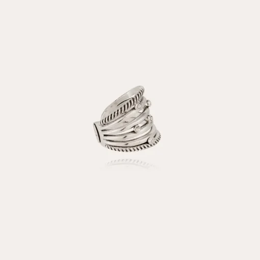 Etincelle cabochons ring silver
