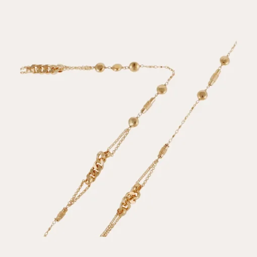 Filou long necklace gold