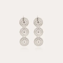 Flocon Triple earrings mini silver