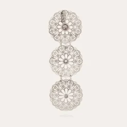 Flocon Triple earrings mini silver