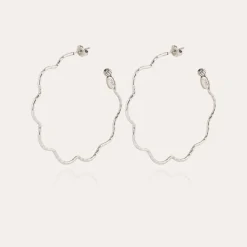 Florette hoop earrings silver