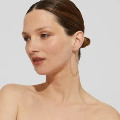 Florette hoop earrings silver