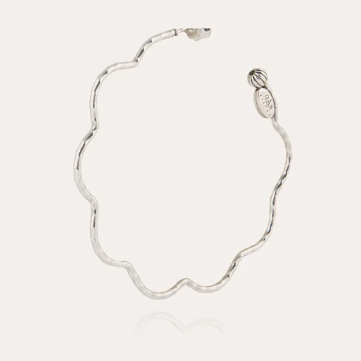 Florette hoop earrings silver