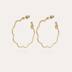 Florette hoop earrings small size gold
