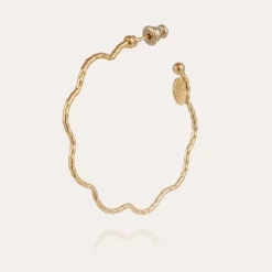 Florette hoop earrings small size gold