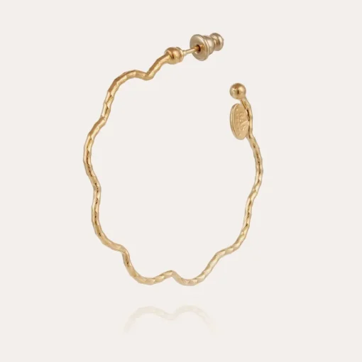 Florette hoop earrings small size gold