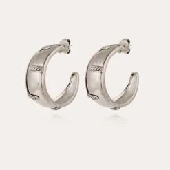 Idra hoop earrings silver