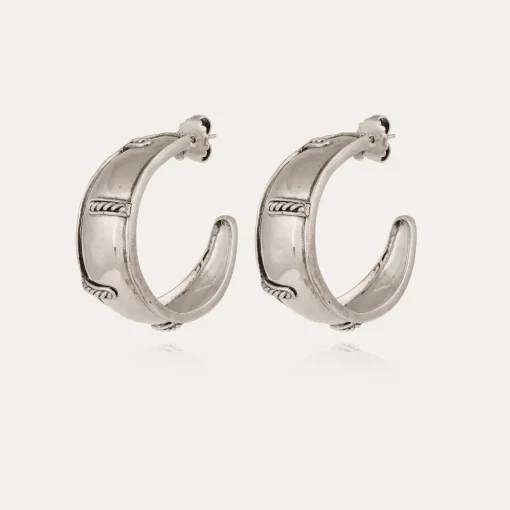 Idra hoop earrings silver
