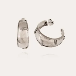 Idra hoop earrings silver