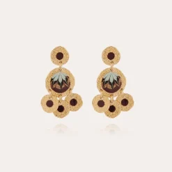 Illusion earrings gold