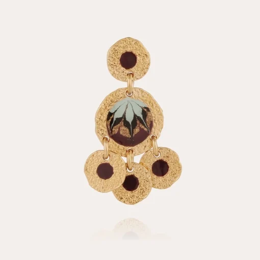Illusion earrings gold
