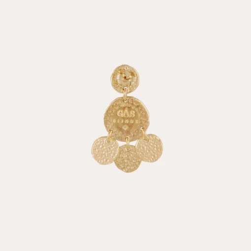 Illusion earrings gold