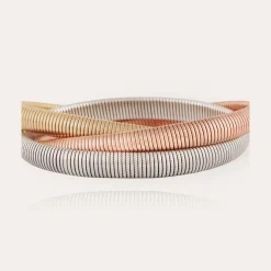 Infinity three rows bracelet small size bicolor