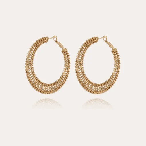 Izzia very large size earrings gold