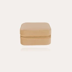 Jewerly box velvet small size - Beige