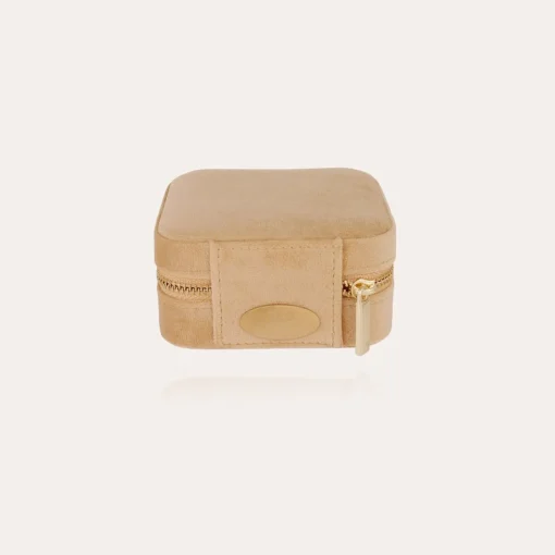 Jewerly box velvet small size - Beige