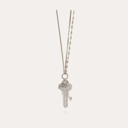 Lancelot long necklace silver