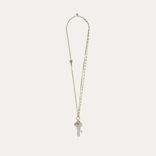 Lancelot long necklace silver