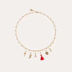 Letter M pendant charms strass gold